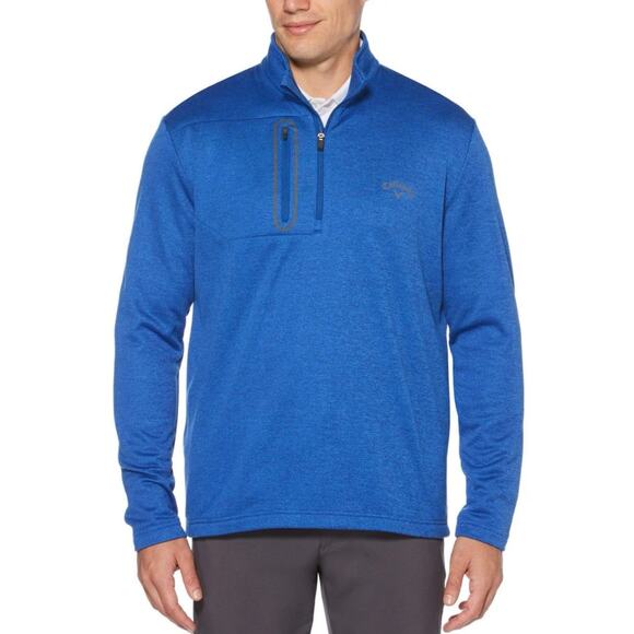 Callaway Sweatshirt Jacket Men's XXL Blue 1/4 Zip Golf Long Sleeve - Picture 1 of 12